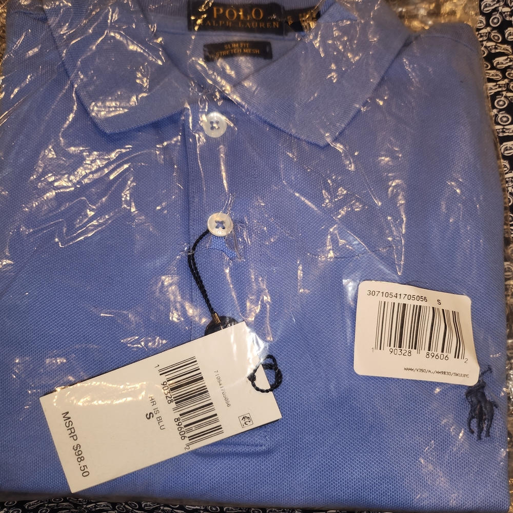 Polo by Ralph Lauren Men’s Blue Short-Sleeve Piqué Polo